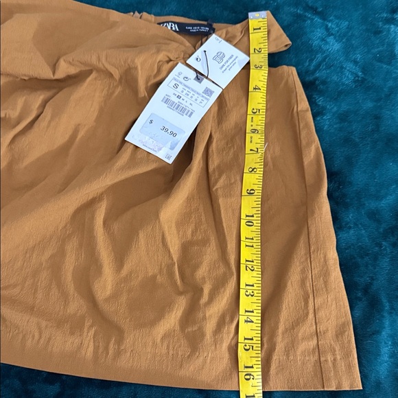 Zara Women's Ochre Mini Skirt - Picture 5 of 9